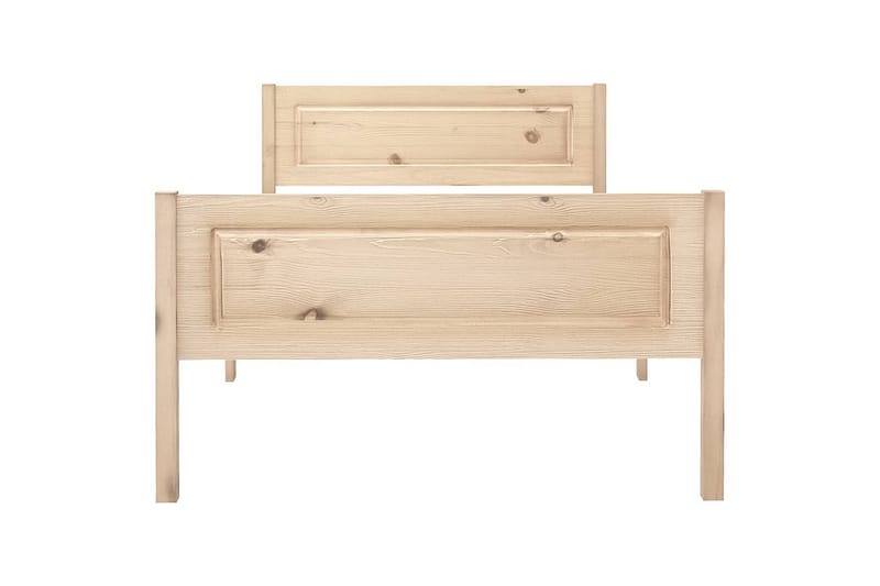 Sengeramme heltre furu 90x200 cm - Brun - Møbler - Senger - Sengeramme & sengestamme