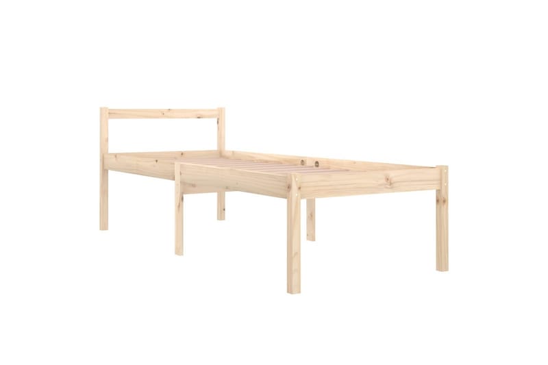 Sengeramme heltre furu 90x200 cm - Brun - Møbler - Senger - Sengeramme & sengestamme
