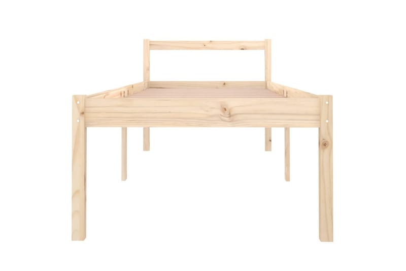 Sengeramme heltre furu 90x200 cm - Brun - Møbler - Senger - Sengeramme & sengestamme