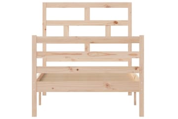 Sengeramme heltre furu 90x200 cm - Brun - Møbler - Senger - Sengeramme & sengestamme