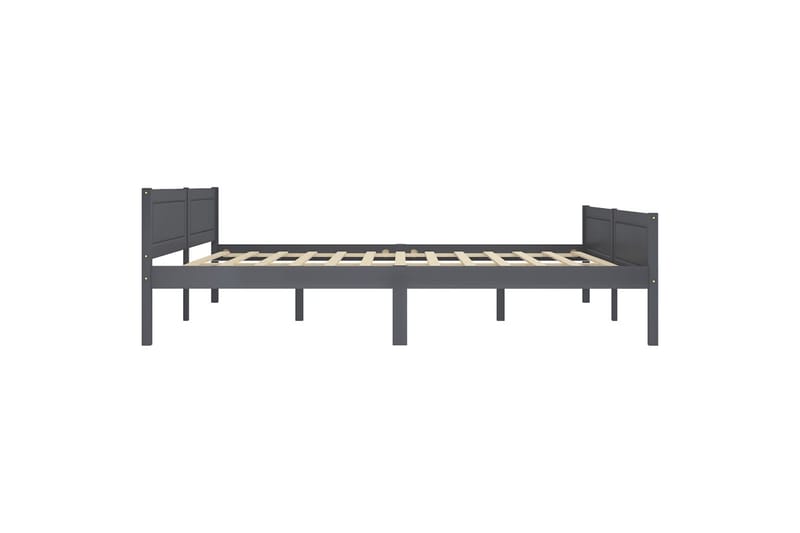 Sengeramme heltre furu grå 180x200 cm - Grå - Møbler - Senger - Sengeramme & sengestamme