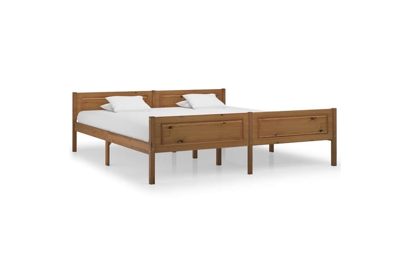 Sengeramme heltre furu honningbrun 180x200 cm - Møbler - Senger - Sengeramme & sengestamme
