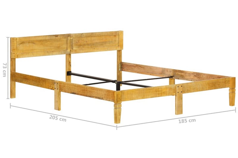 Sengeramme heltre mango 180 cm - Brun - Møbler - Senger - Sengeramme & sengestamme