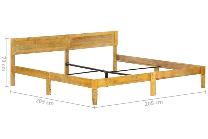 Sengeramme heltre mango 200 cm - Brun - Møbler - Senger - Sengeramme & sengestamme