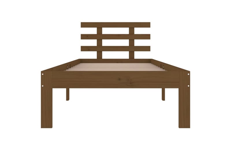 Sengeramme honningbrun heltre 100x200 cm - Brun - Møbler - Senger - Sengeramme & sengestamme