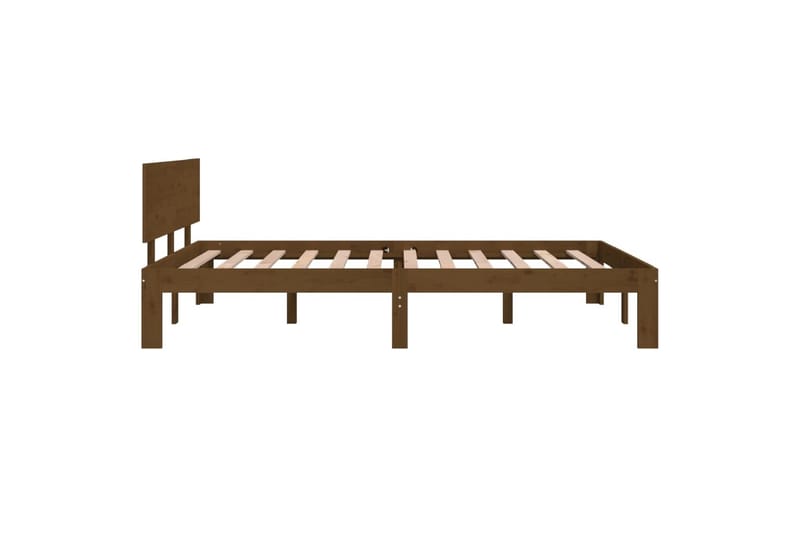 Sengeramme honningbrun heltre 120x190 cm 4FT Small Double - Brun - Møbler - Senger - Sengeramme & sengestamme