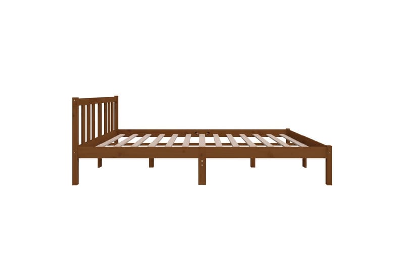 Sengeramme honningbrun heltre 120x200 cm - Brun - Møbler - Senger - Sengeramme & sengestamme