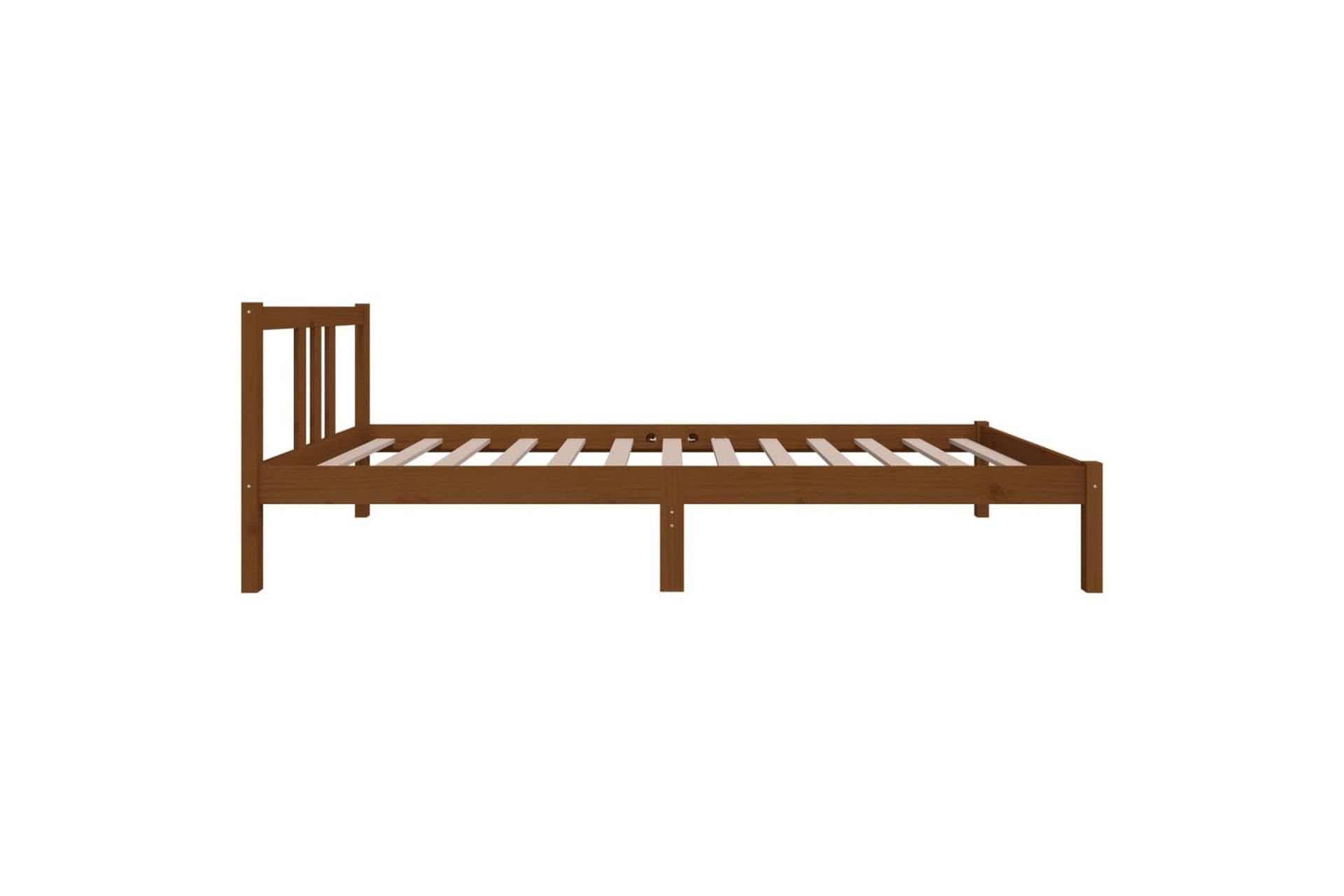 Sengeramme honningbrun heltre 90x200 cm - Brun - Møbler - Senger - Sengeramme & sengestamme