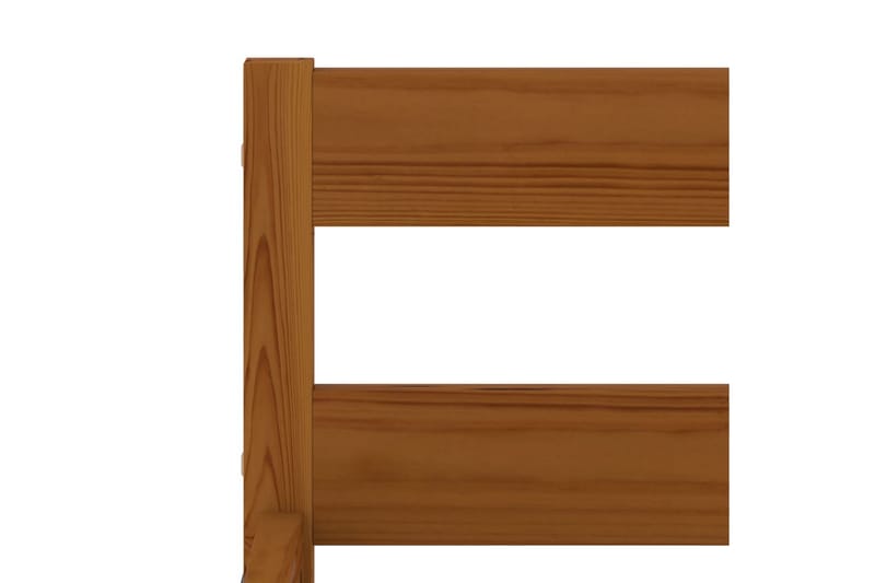 Sengeramme honningbrun heltre furu 100x200 cm - Brun - Møbler - Senger - Sengeramme & sengestamme