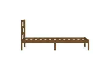 Sengeramme honningbrun heltre furu 100x200 cm - Brun - Møbler - Senger - Sengeramme & sengestamme