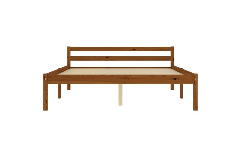 Sengeramme honningbrun heltre furu 120x200 cm - Brun - Møbler - Senger - Sengeramme & sengestamme