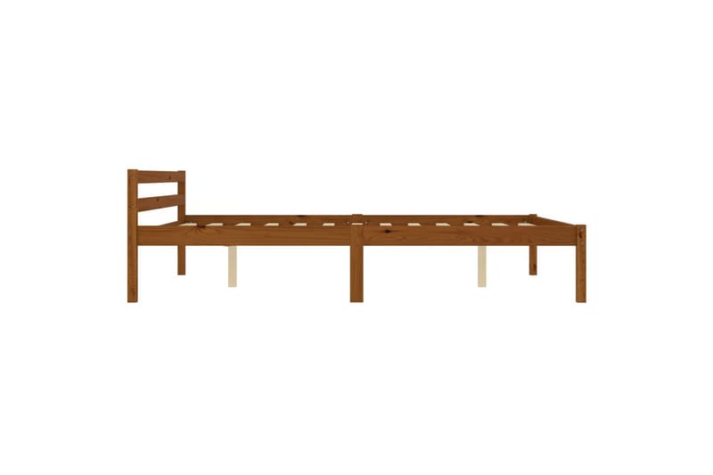 Sengeramme honningbrun heltre furu 120x200 cm - Brun - Møbler - Senger - Sengeramme & sengestamme
