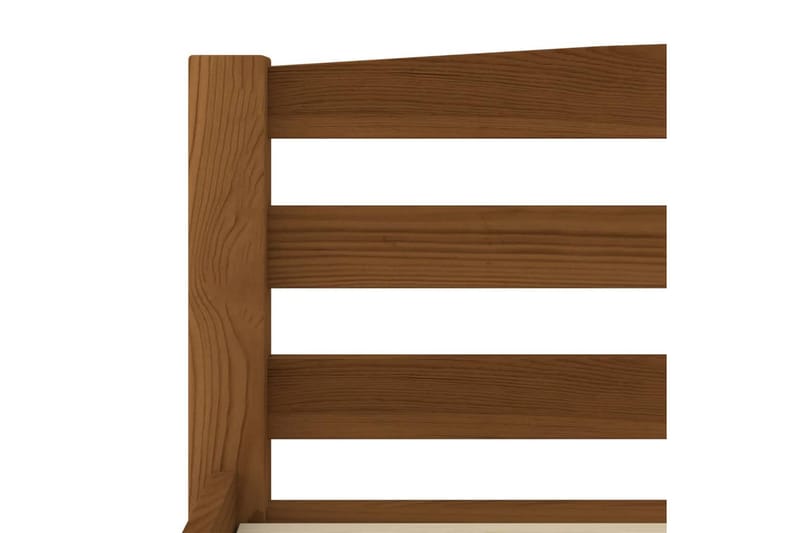 Sengeramme honningbrun heltre furu 120x200 cm - Brun - Møbler - Senger - Sengeramme & sengestamme