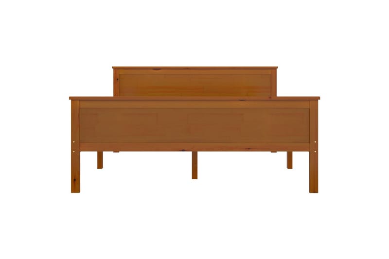Sengeramme honningbrun heltre furu 140x200 cm - Brun - Møbler - Senger - Sengeramme & sengestamme