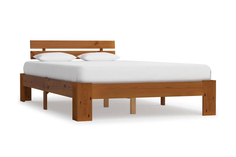 Sengeramme honningbrun heltre furu 140x200 cm - Møbler - Senger - Sengeramme & sengestamme