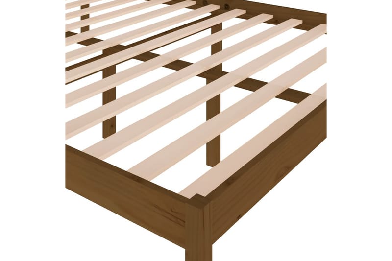 Sengeramme honningbrun heltre furu 150x200 cm 5FT King - Brun - Møbler - Senger - Sengeramme & sengestamme