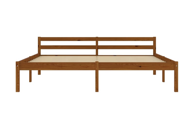Sengeramme honningbrun heltre furu 180x200 cm - Brun - Møbler - Senger - Sengeramme & sengestamme