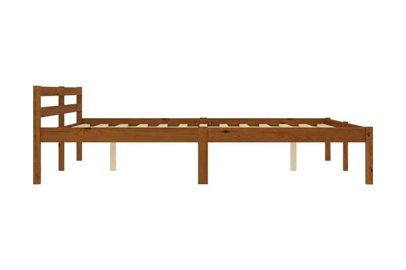 Sengeramme honningbrun heltre furu 180x200 cm - Brun - Møbler - Senger - Sengeramme & sengestamme