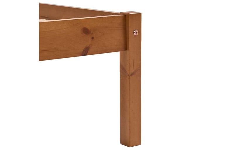 Sengeramme honningbrun heltre furu 180x200 cm - Brun - Møbler - Senger - Sengeramme & sengestamme