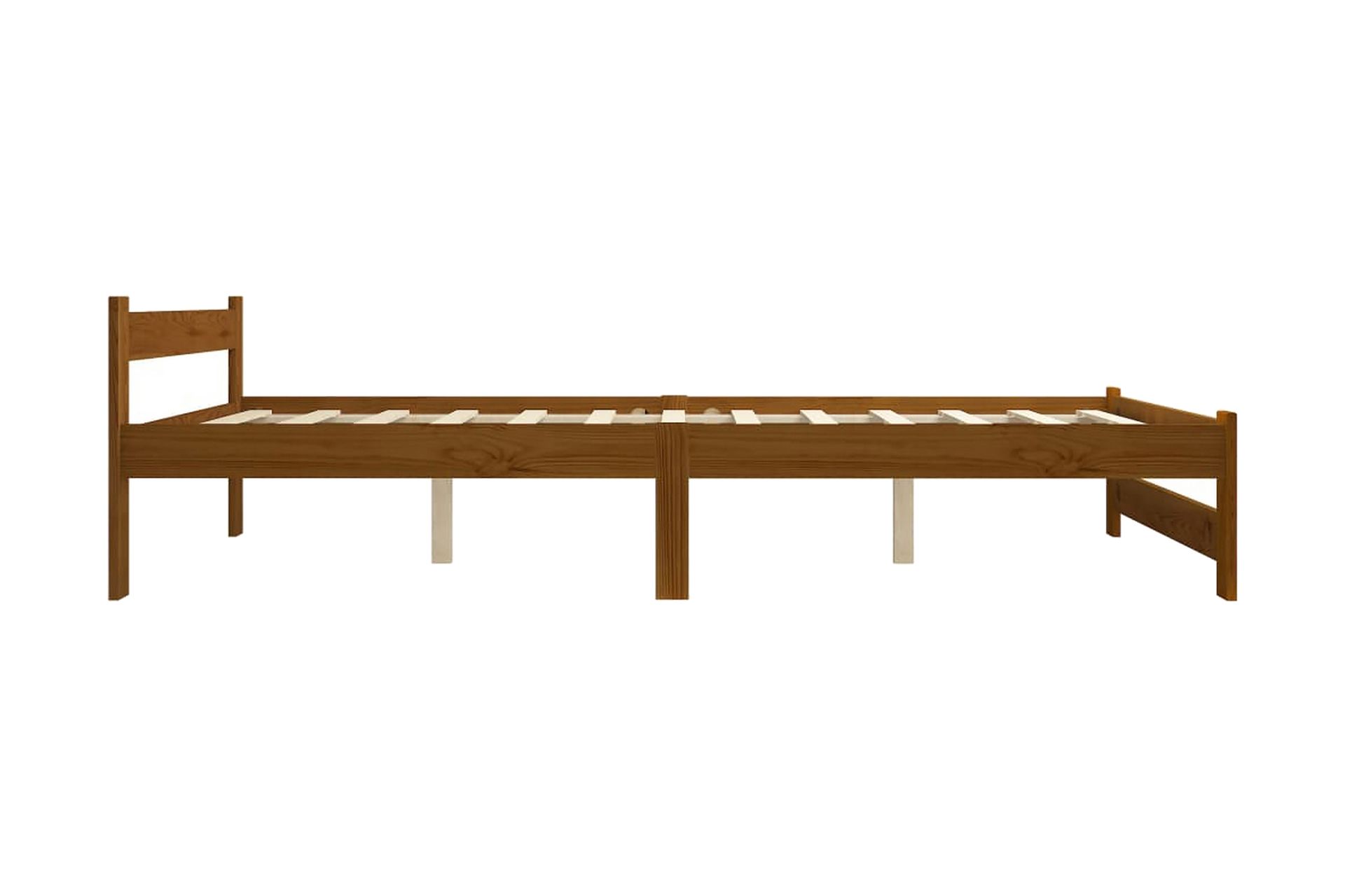 Sengeramme honningbrun heltre furu 180x200 cm - Brun - Møbler - Senger - Sengeramme & sengestamme