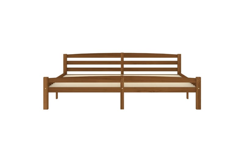 Sengeramme honningbrun heltre furu 200x200 cm - Brun - Møbler - Senger - Sengeramme & sengestamme