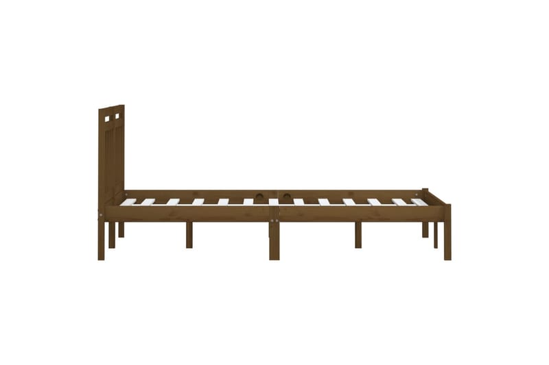 Sengeramme honningbrun heltre furu 200x200 cm - Brun - Møbler - Senger - Sengeramme & sengestamme