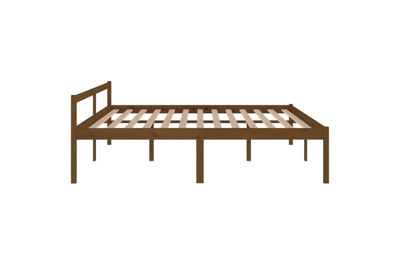 Sengeramme honningbrun heltre furu 200x200 cm - Brun - Møbler - Senger - Sengeramme & sengestamme