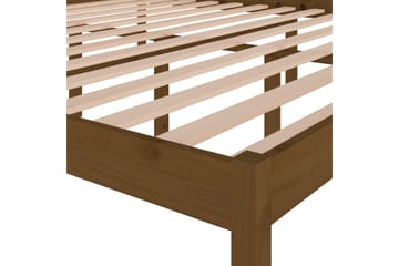 Sengeramme honningbrun heltre furu 200x200 cm - Brun - Møbler - Senger - Sengeramme & sengestamme