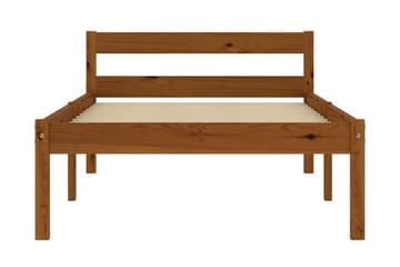 Sengeramme honningbrun heltre furu 90x200 cm - Brun - Møbler - Senger - Sengeramme & sengestamme