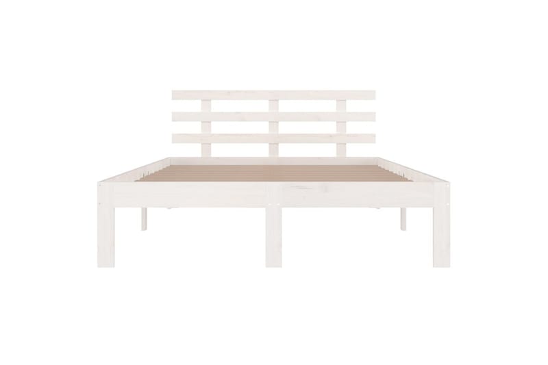 Sengeramme hvit heltre 140x190 cm - Hvit - Møbler - Senger - Sengeramme & sengestamme