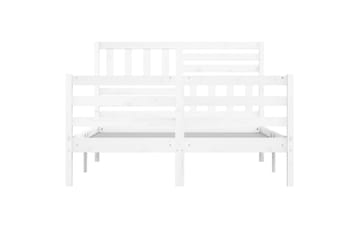 Sengeramme hvit heltre 160x200 cm - Hvit - Møbler - Senger - Sengeramme & sengestamme