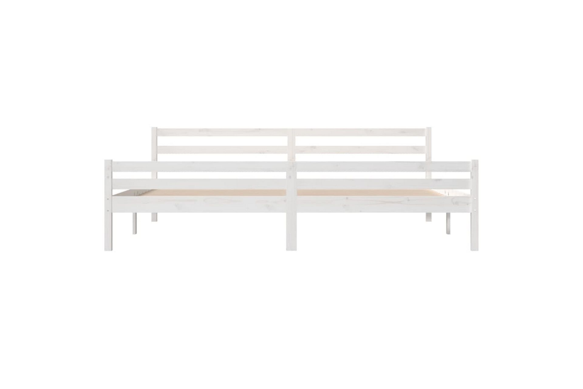 Sengeramme hvit heltre 180x200 cm 6FT Super King - Hvit - Møbler - Senger - Sengeramme & sengestamme