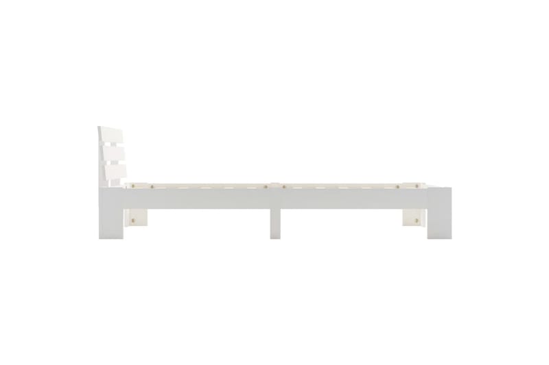 Sengeramme hvit heltre furu 100x200 cm - Hvit - Møbler - Senger - Sengeramme & sengestamme