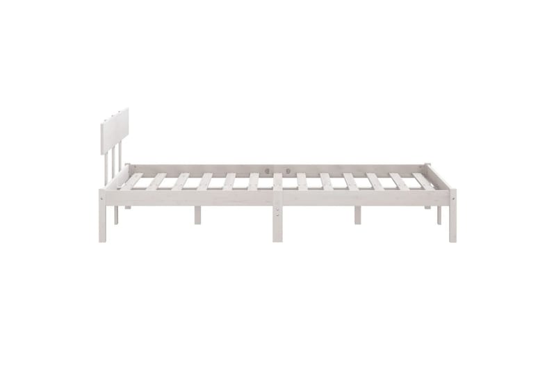 Sengeramme hvit heltre furu 120x190 cm UK Small Double - Hvit - Sengeramme & sengestamme