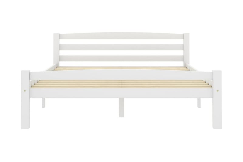 Sengeramme hvit heltre furu 120x200 cm - Hvit - Møbler - Senger - Sengeramme & sengestamme