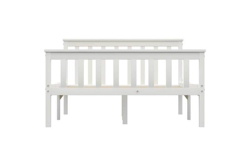 Sengeramme hvit heltre furu 120x200 cm - Møbler - Senger - Sengeramme & sengestamme