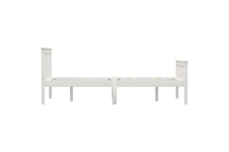 Sengeramme hvit heltre furu 120x200 cm - Møbler - Senger - Sengeramme & sengestamme