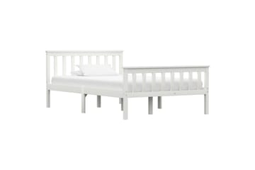 Sengeramme hvit heltre furu 120x200 cm - Møbler - Senger - Sengeramme & sengestamme