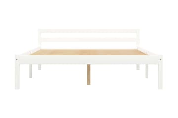 Sengeramme hvit heltre furu 140x200 cm - Hvit - Møbler - Senger - Sengeramme & sengestamme