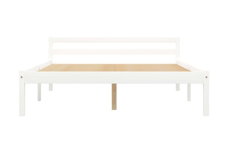Sengeramme hvit heltre furu 140x200 cm - Hvit - Møbler - Senger - Sengeramme & sengestamme