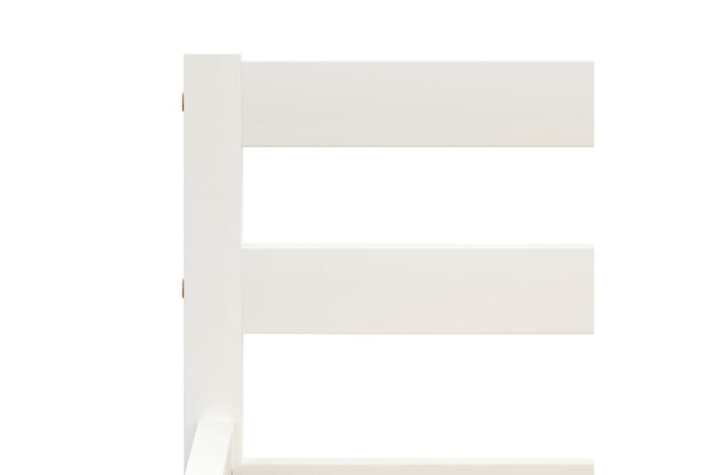 Sengeramme hvit heltre furu 140x200 cm - Hvit - Møbler - Senger - Sengeramme & sengestamme