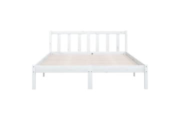 Sengeramme hvit heltre furu 140x200 cm - Hvit - Møbler - Senger - Sengeramme & sengestamme