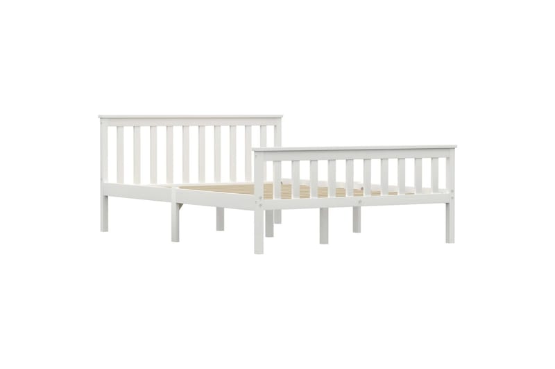 Sengeramme hvit heltre furu 140x200 cm - Møbler - Senger - Sengeramme & sengestamme