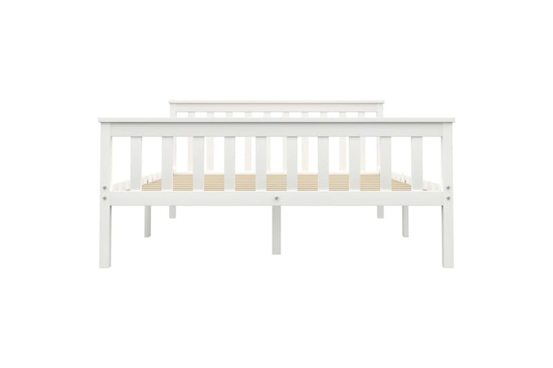 Sengeramme hvit heltre furu 140x200 cm - Møbler - Senger - Sengeramme & sengestamme