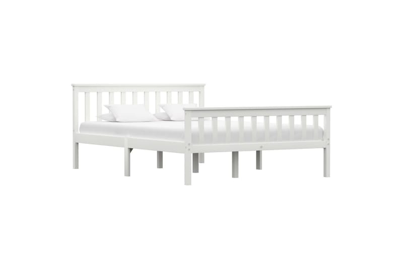 Sengeramme hvit heltre furu 140x200 cm - Møbler - Senger - Sengeramme & sengestamme