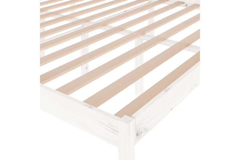 Sengeramme hvit heltre furu 180x200 cm 6FT Super King - Hvit - Møbler - Senger - Sengeramme & sengestamme