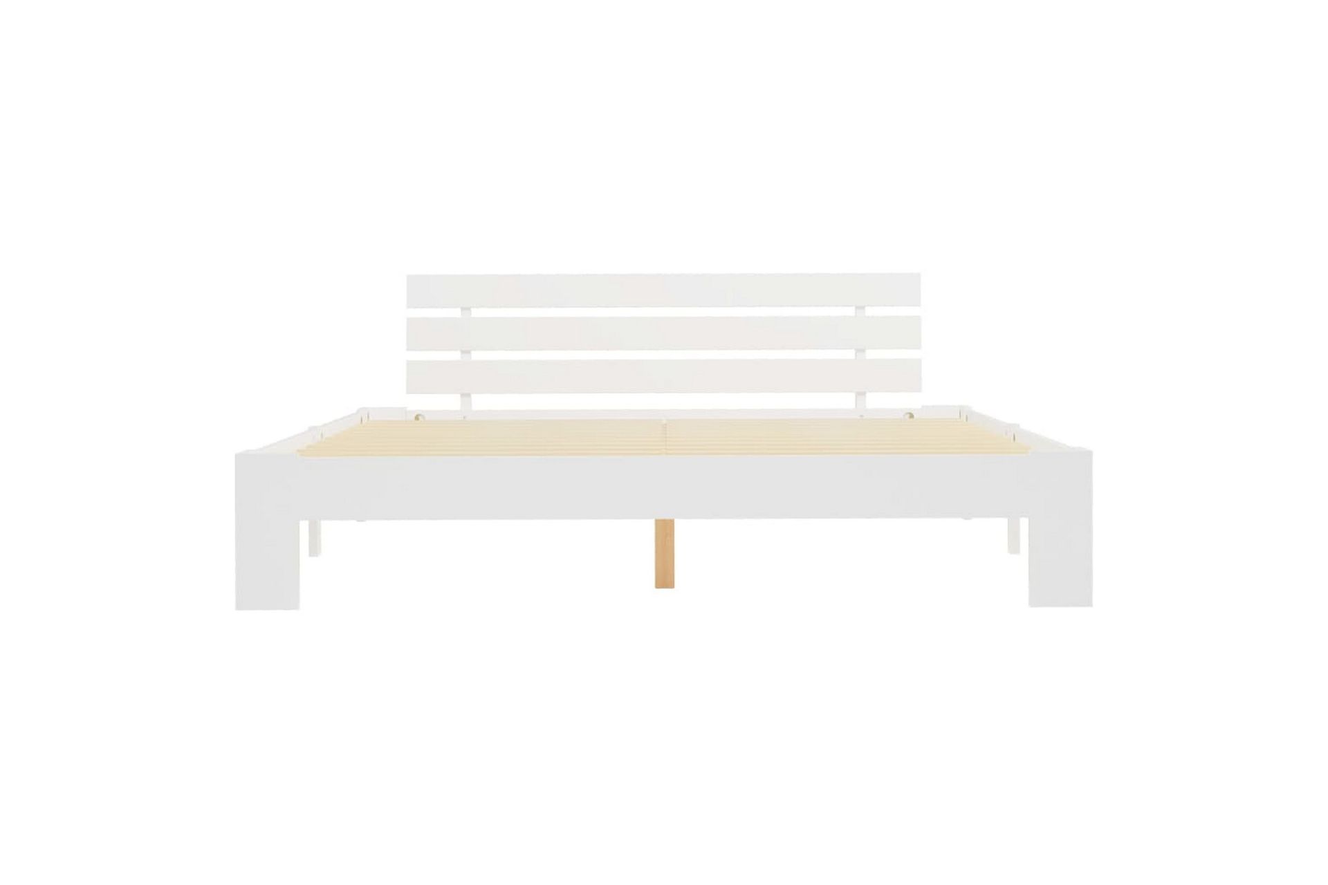 Sengeramme hvit heltre furu 180x200 cm - Hvit - Møbler - Senger - Sengeramme & sengestamme