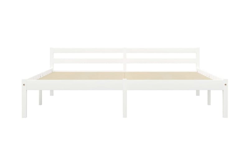 Sengeramme hvit heltre furu 180x200 cm - Hvit - Møbler - Senger - Sengeramme & sengestamme