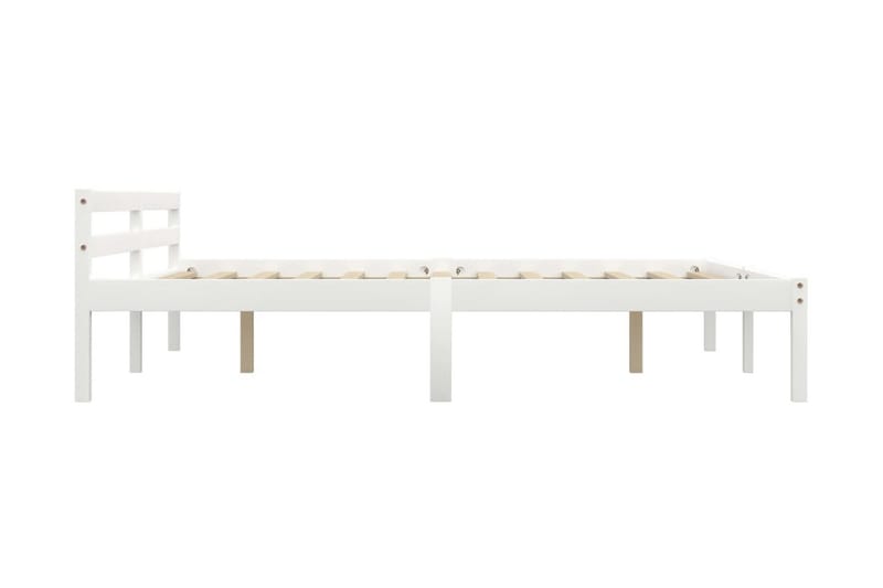 Sengeramme hvit heltre furu 180x200 cm - Hvit - Møbler - Senger - Sengeramme & sengestamme