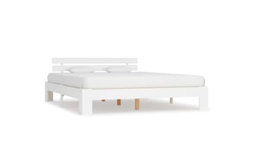 Sengeramme hvit heltre furu 180x200 cm - Hvit - Møbler - Senger - Sengeramme & sengestamme